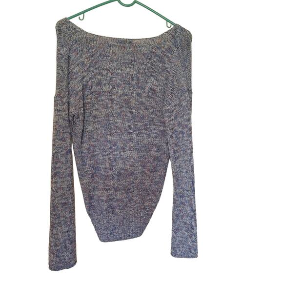 J. Crew Size XS Extra Small Multi Color Blue Sweater Cotton Sweater - Picture 2 of 11